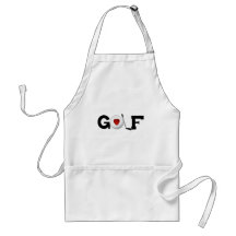 Golf with Golf Ball Apron