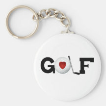 Golf with Golf Ball Key Chain