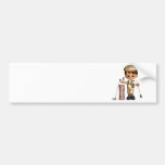 Golfer Cartoon Bumper Sticker