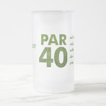 Golfers 40th Birthday Party Coffee Mugs