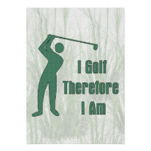 Golfing Philosophy Personalised Announcement
