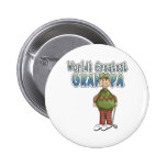 Golfing World's Greatest Grandpa Pin