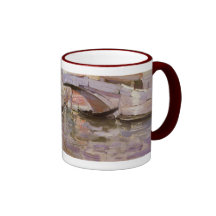 Gondolas by Sargent, Vintage Victorian Fine Art Coffee Mugs