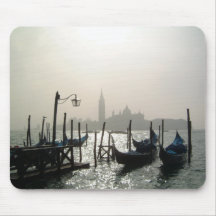 gondolas early morning mouse pads