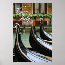 gondolas in venice print