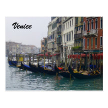 gondolas postcard