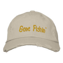 Gone Fishin' Baseball Cap