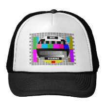 Gone Fishing, Funny Test Pattern T-Shirts! Hats