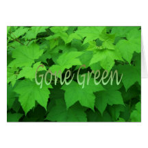 Gone Green 2 Card