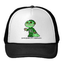 gone green halloween trucker hat