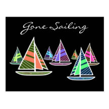 Gone Sailing Post Card
