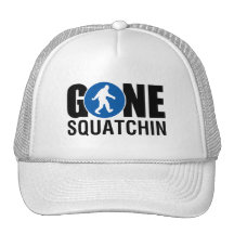 Gone Squatchin Blue Trucker Hat