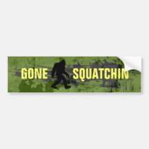 Gone Squatchin Bumper Sticker