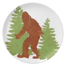 Gone Squatchin Dinner Plates