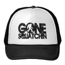 Gone Squatchin - distressed Mesh Hats