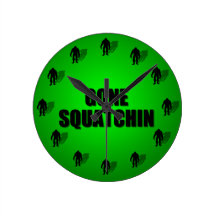 Gone Squatchin Wall Clocks