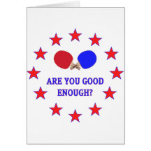 Good Enough Ping Pong Greeting Card