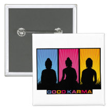 Good Karma Buddhas Buttons
