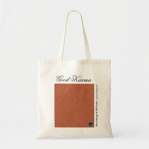 Good Karma Reusable Shopping Bag, Rust