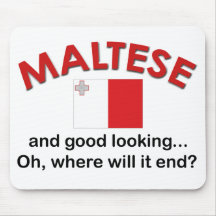 Good Looking Maltese Mouse Pads