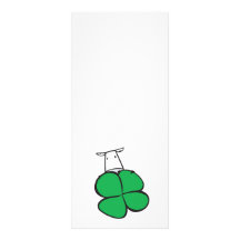 Good Luck Clover Cow Custom Rack Cards