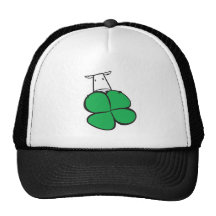 Good Luck Clover Cow Trucker Hats