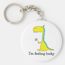 good luck dino key chains