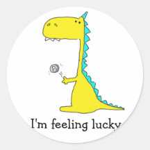 good luck dino stickers