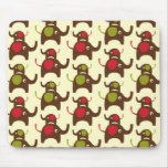 Good luck elephants cute elephant nature pattern mouse pad