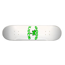 Good Luck Four Leaf Clover Skateboard Deck