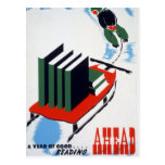 Good Reading Ahead Postcard