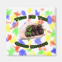 Good Stuff Chocolate Habanero Hot Pepper Design Magnets