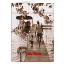 goodbye greeting card