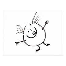 Goofy Doodle Guy Postcard