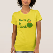 Goofy Green Duck Fluck A Duck Tee Shirt