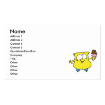 goofy ice cream monster business card