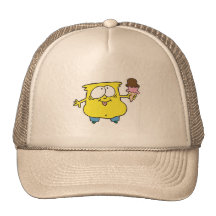 goofy ice cream monster mesh hat