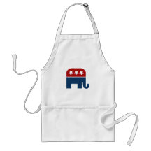 GOP elephant Logo republican design Aprons