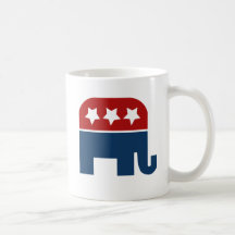 GOP elephant Logo republican design Mug
