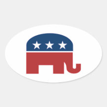 GOP elephant sticker