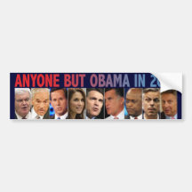GOP Nine - 2012 Republican Primary Election Bumper Stickers