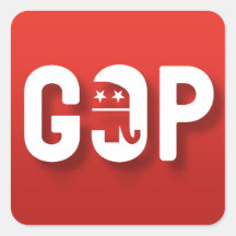 GOP SQUARE STICKER