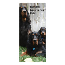 Gordon Setter 2012 Calendar Bookmark Rack Card