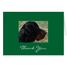 Gordon Setter Puppy Thank You Note Greeting Cards