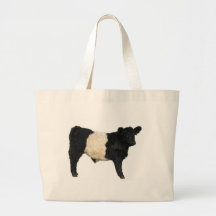 Gorgeous Belted Galloway Steer Cutout Canvas Bag