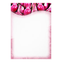 Gorgeous Purple Blossom Valentine gift Personalised Invite