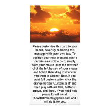 Gorgeous Sunset Photo Card