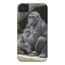 Gorilla Baby and Mum iPhone 4 Case-Mate Case