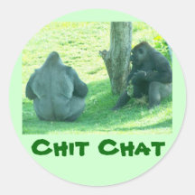 gorilla chit chat,  sticker