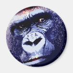 Gorilla Face Fridge Magnets
